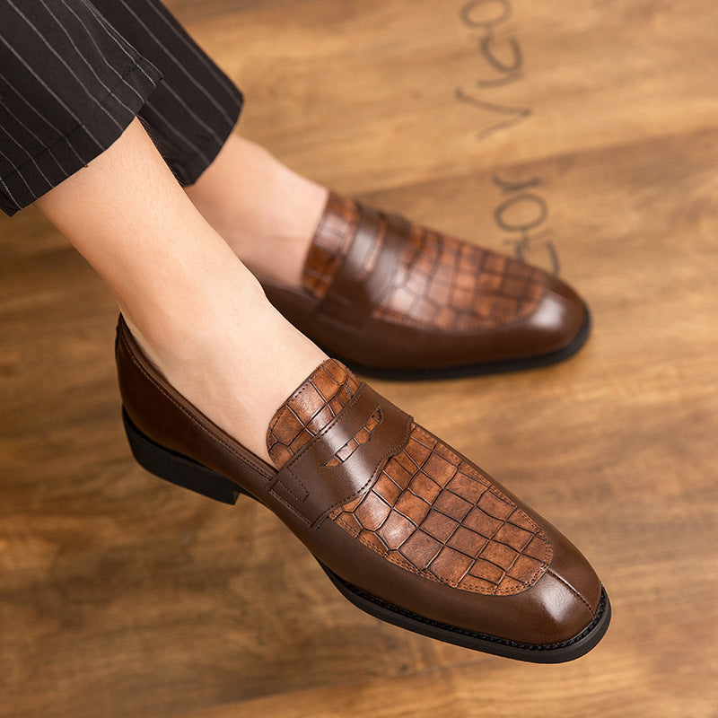 Men's Leather Fashionable Trendy Casual Shoes