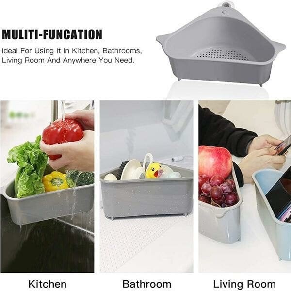 Triangle Storage Holder Multifunctional Drain Shelf