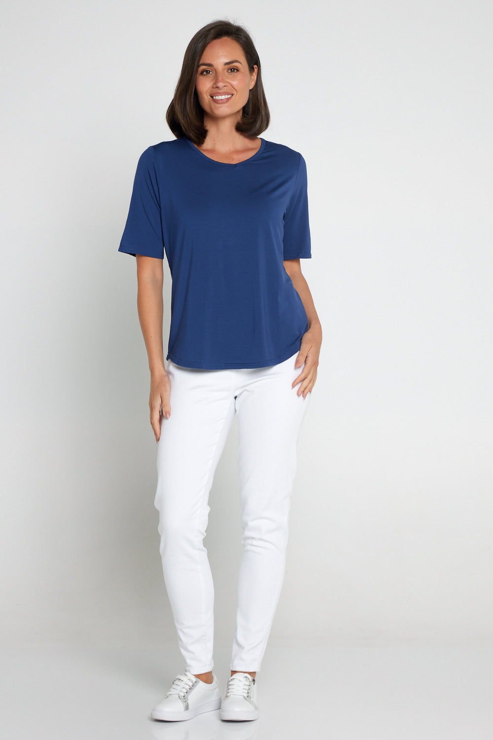 Belinda Modal Tee - Navy