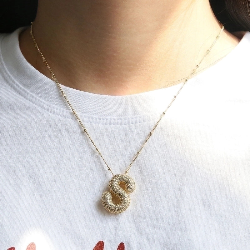 Minimalist Letter 304 Stainless Steel Pendant Necklace