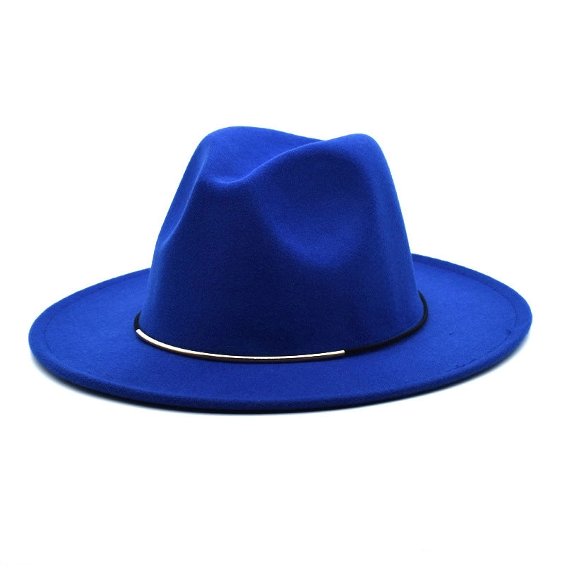 Men's Jazz Hat British Harajuku Style Retro Top Hat Women's Trendy Women's Woolen Hat