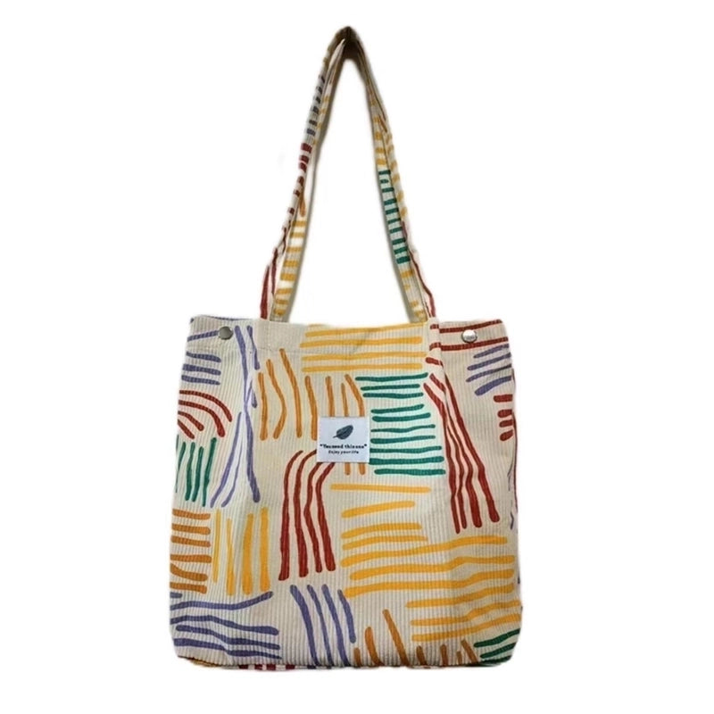 Corduroy Temperament High Capacity Bag