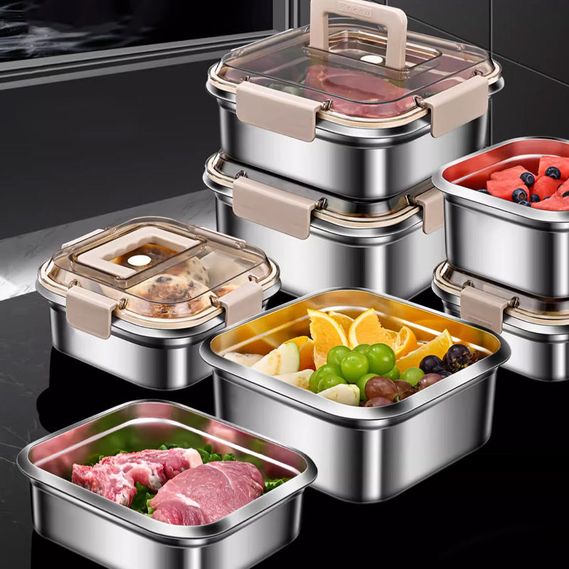 304 Stainless Steel Food Storage Containers with Lids