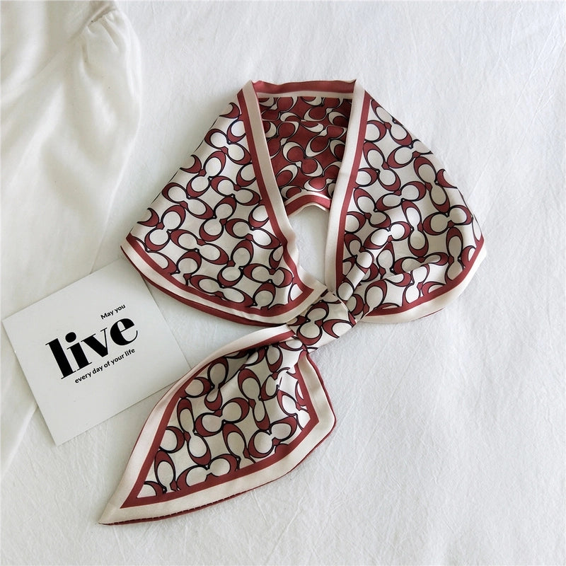 Fashion Printing Small Silk Scarf
