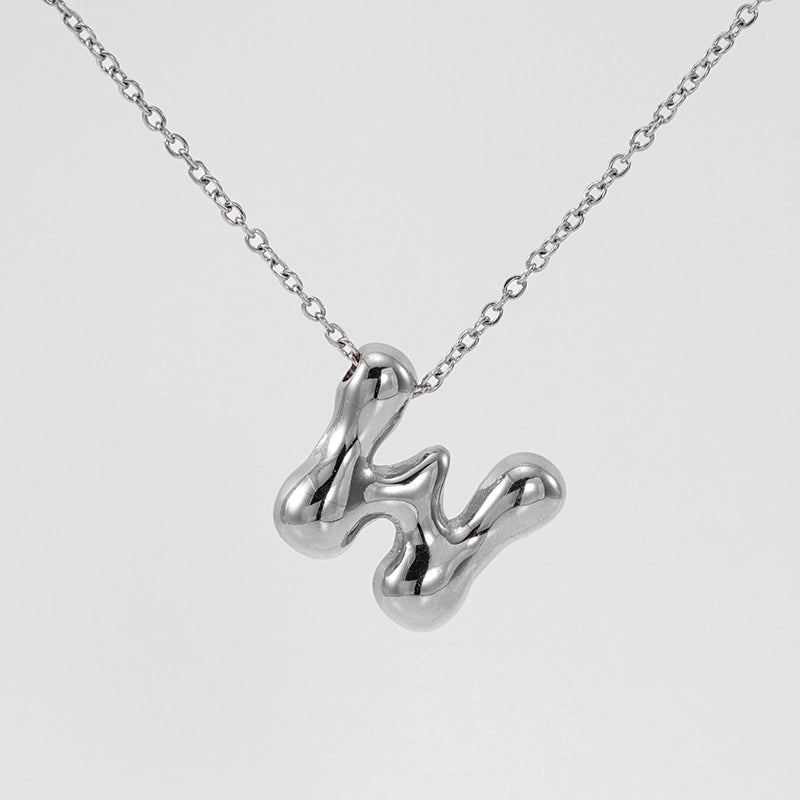 Basic Classic Style Letter 304 Stainless Steel 18K Gold Plated Plating Pendant Necklace