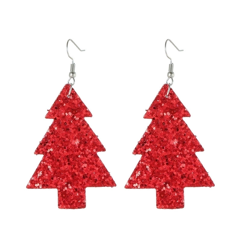 Fashion Water Droplets Pu Leather Handmade Women's Drop Earrings 1 Pair