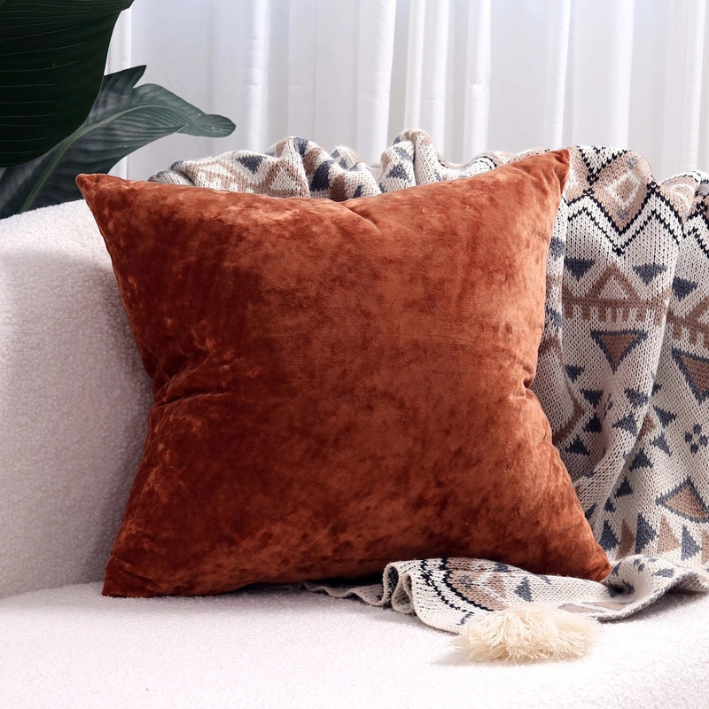 Casual Solid Color Polyester Pillow Cases