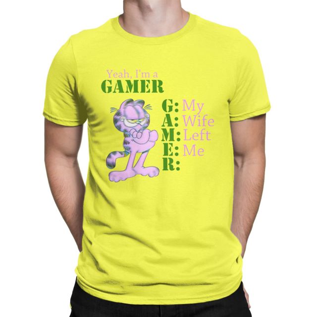 Yeah I'm A Gamer Garfield Tee