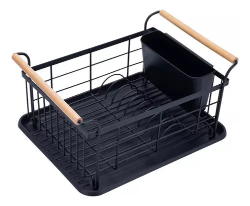Dish Drying Rack . Cutlery stand with tray