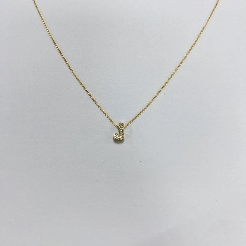 Minimalist Letter Copper Zircon Necklace In Bulk