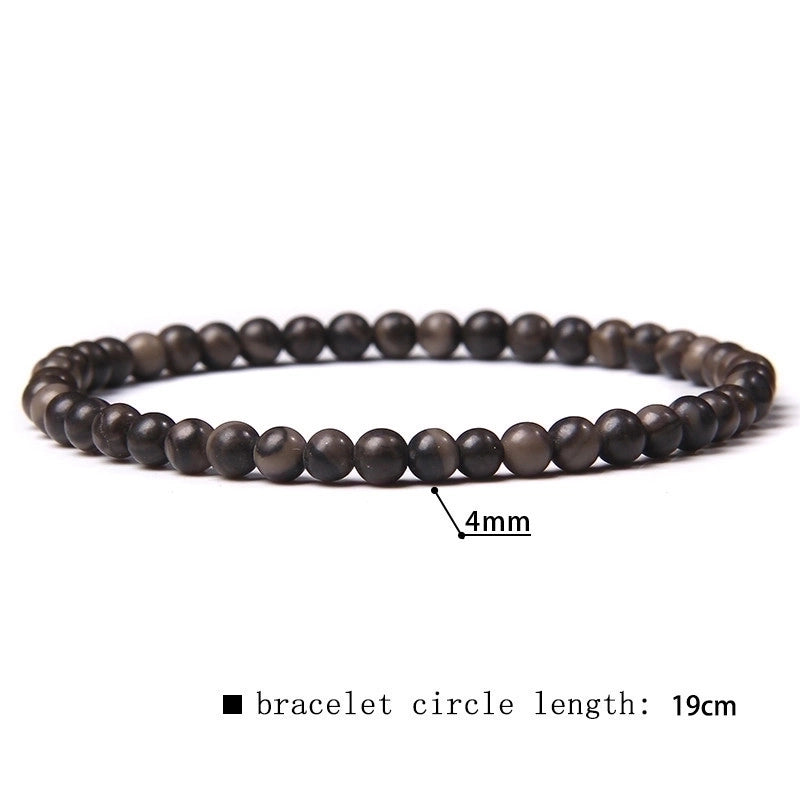 Minimalist Marble Natural Stone Beaded Bracelets