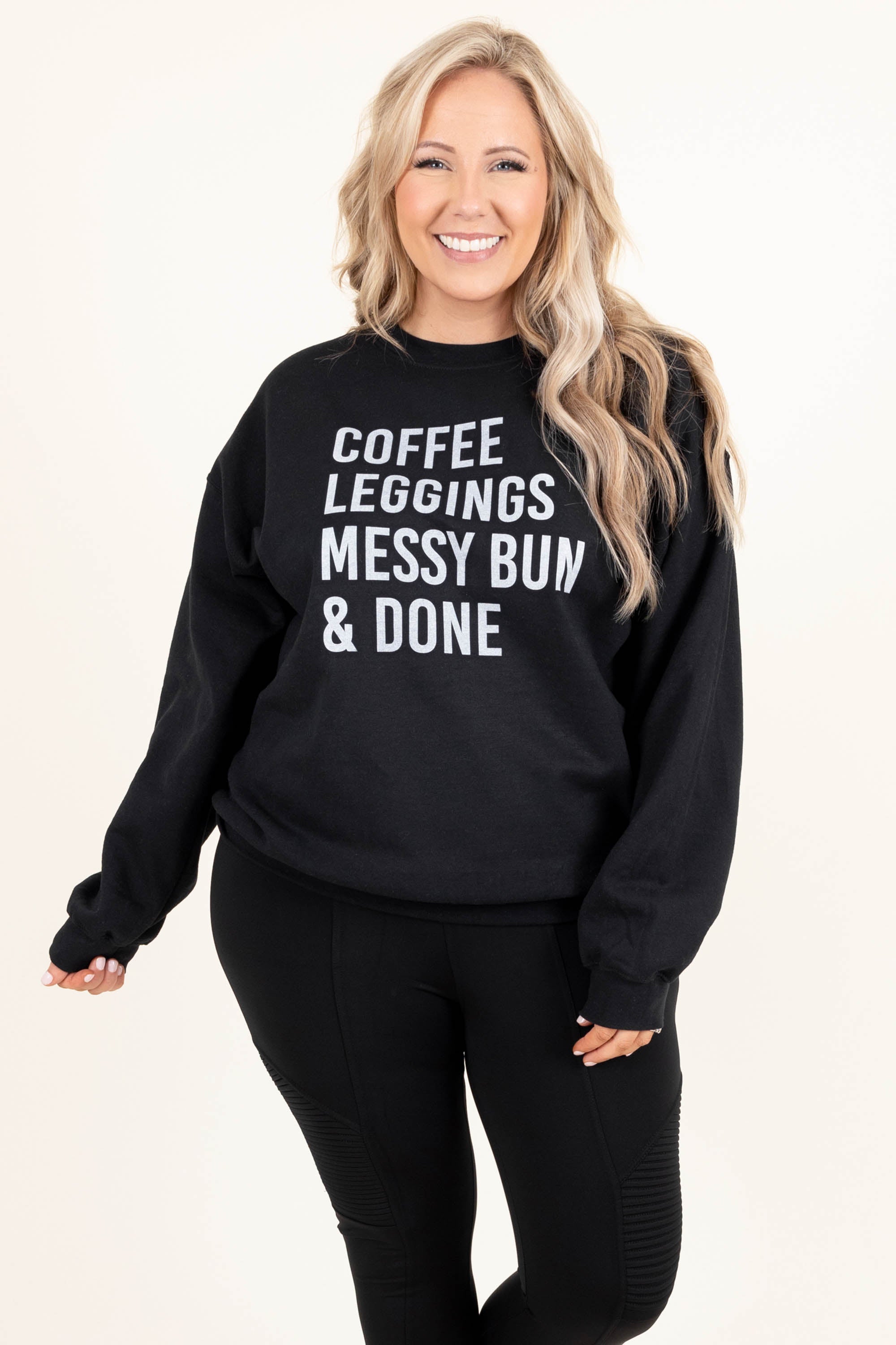 My Favorite Routine Sweatshirt. Black