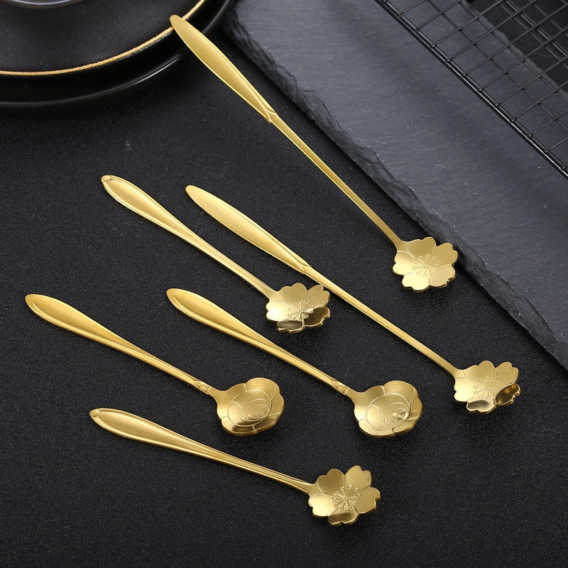 Cute Solid Color Stainless Steel Tableware 1 Piece