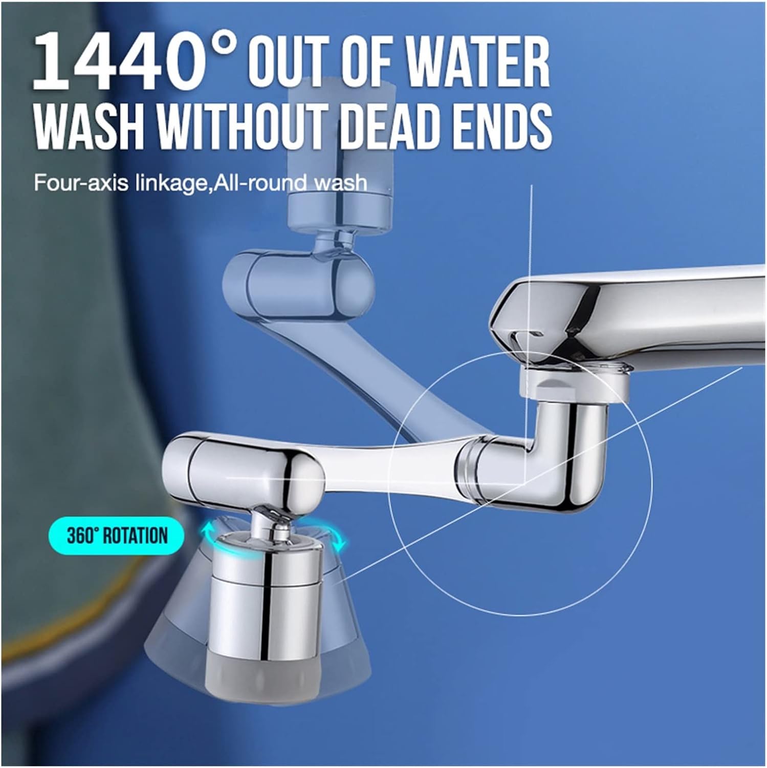Faucet Splash Head . Rotating Faucet Extender