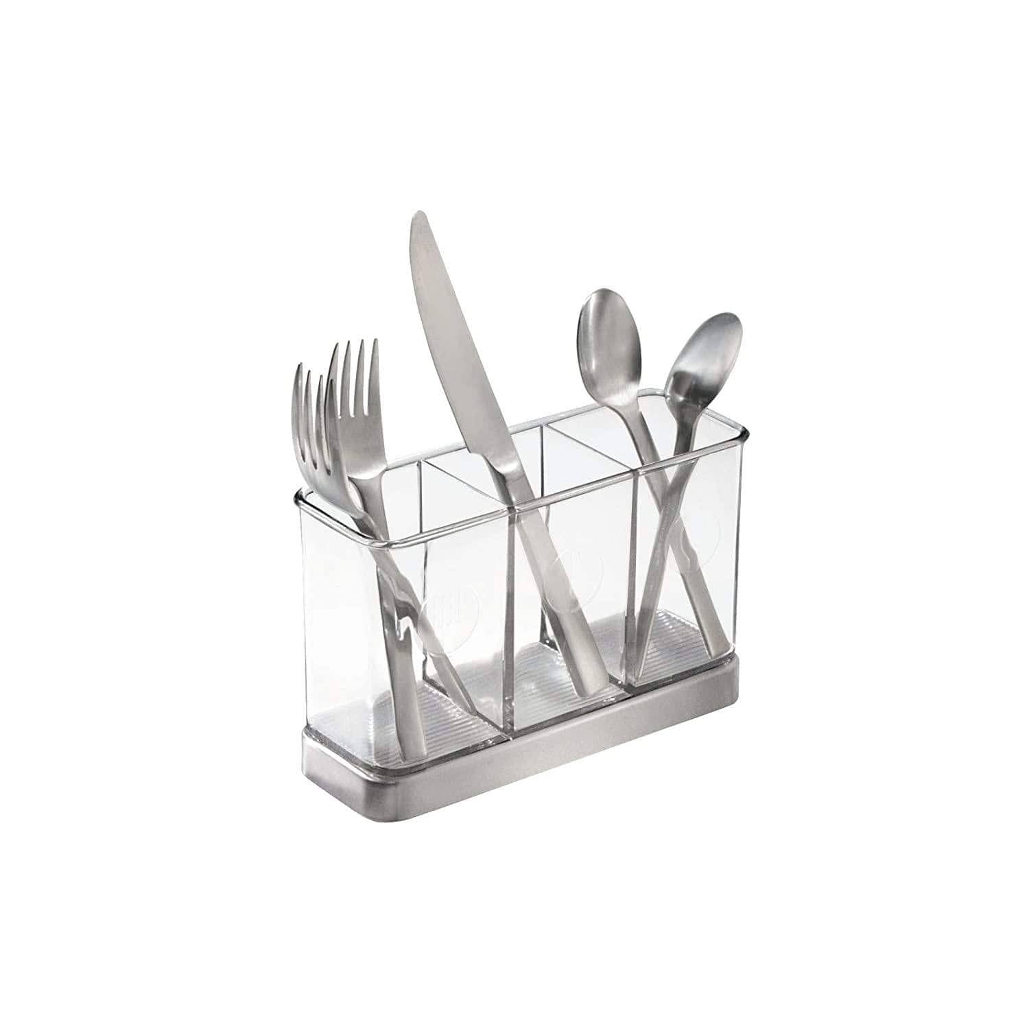 Forma Flatware Organiser - Brushed Nickel