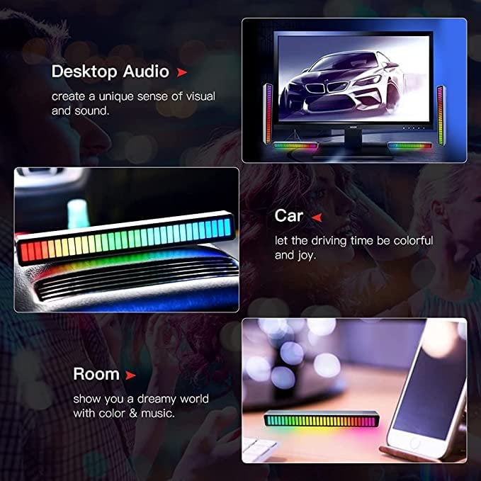 🔥Wireless Sound Activated RGB Light Bar