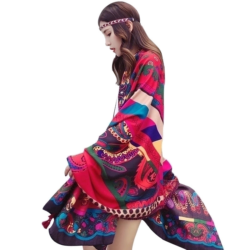 Women's Ethnic Style Geometric Cotton And Linen Tassel