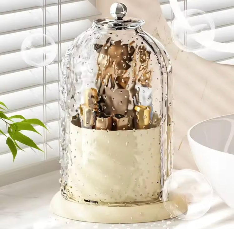 Luxury 360 Rotating Dustproof Makeup Brushes Holder