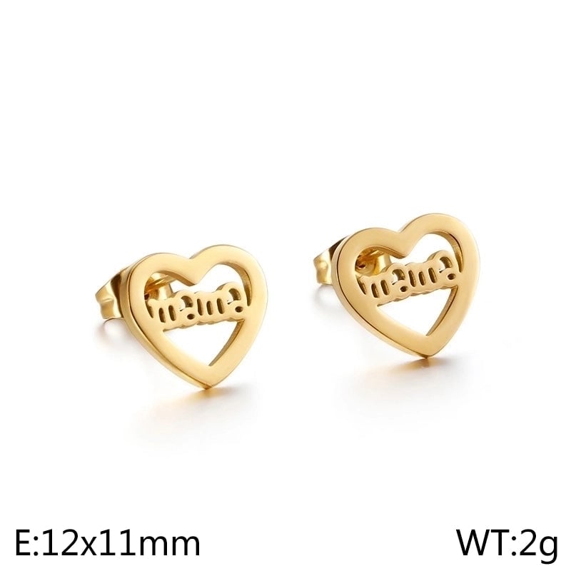 Minimalist Letter Titanium Steel 18K Gold Plated Plating Necklace