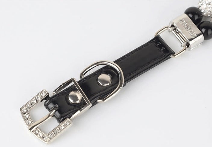 Artificial Pearl Dog Collar&Leash