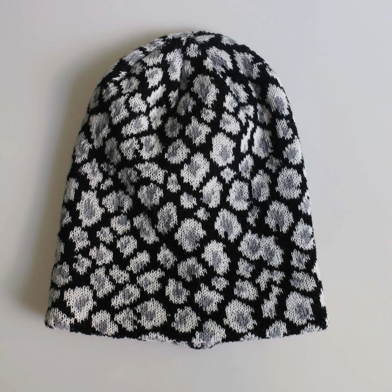 Unisex Minimalist Leopard Crimping Wool Cap