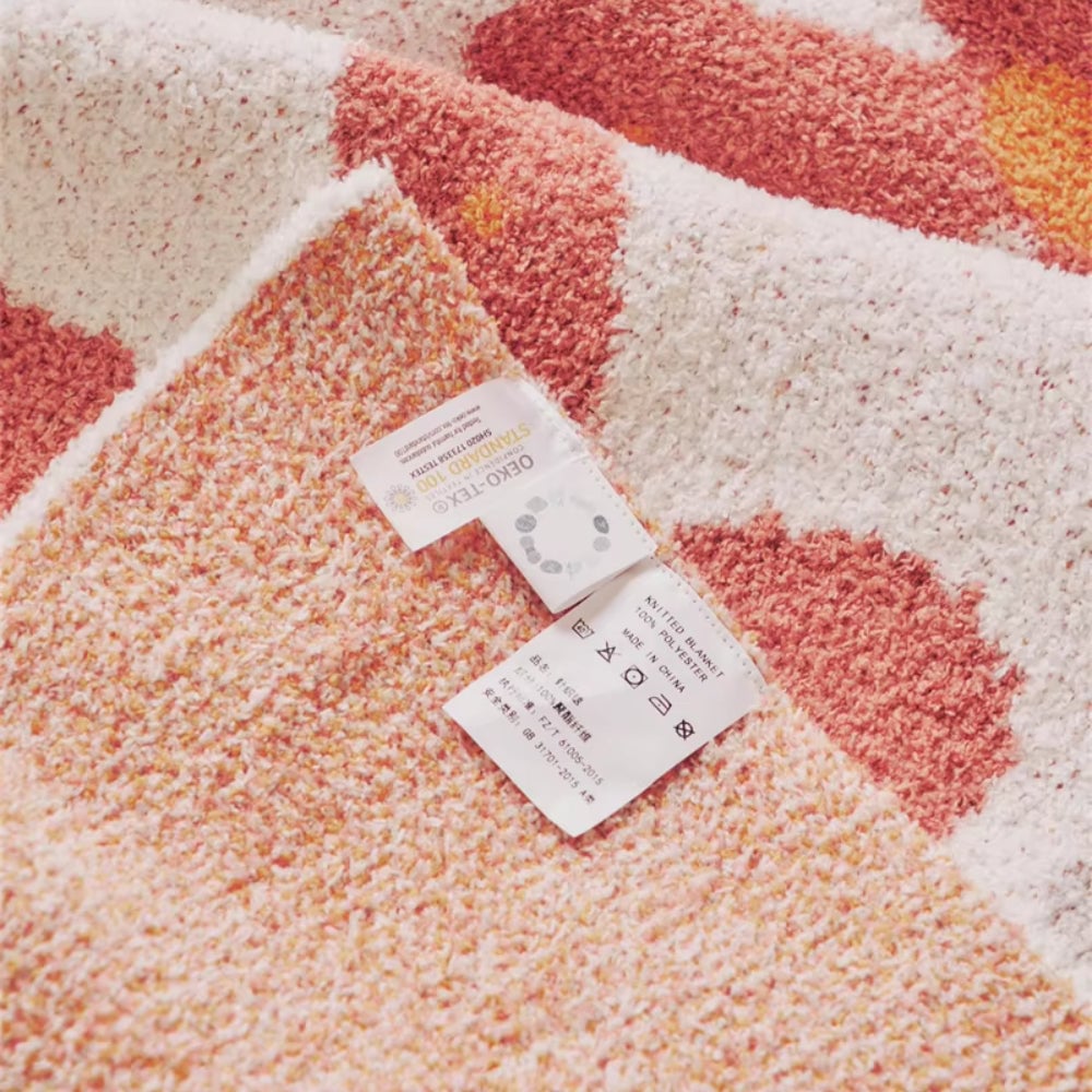 Floral Soft Knit Throw Blanket