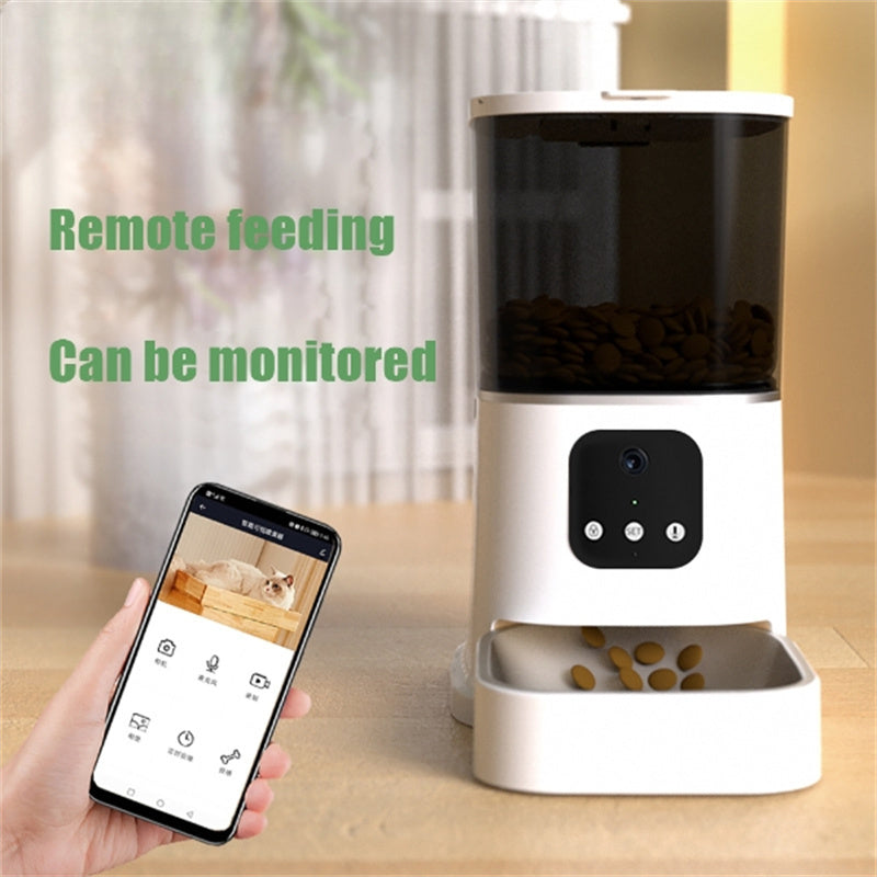 Smart WiFi Automatic Cat Feeder – 6L with mobile App Control