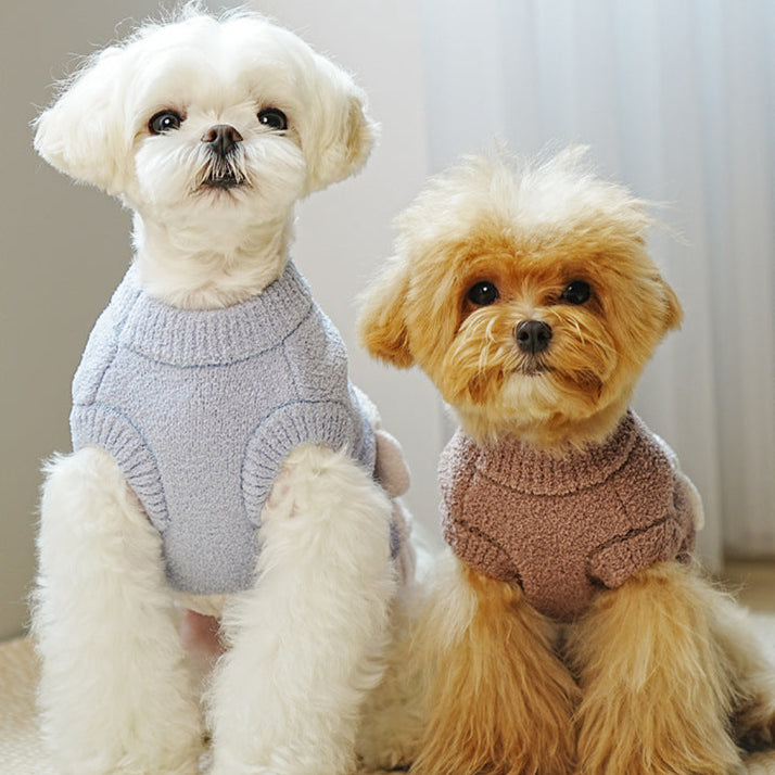 Soft Warm Bear Head Pattern Dog Cat Sweater