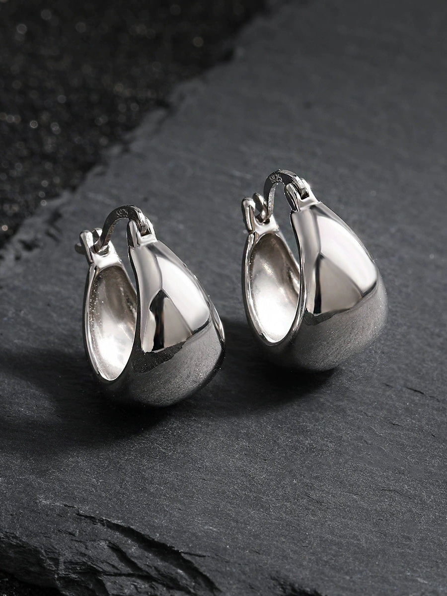 Women Casual U-Shape S925Silver Earrings