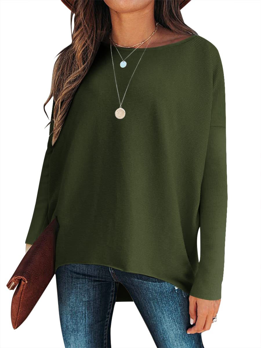 ✨Hot Sale 49% OFF⭐women's Irregular Oversized Dolman Sleeve Knitted Pullover (Free Shipping)