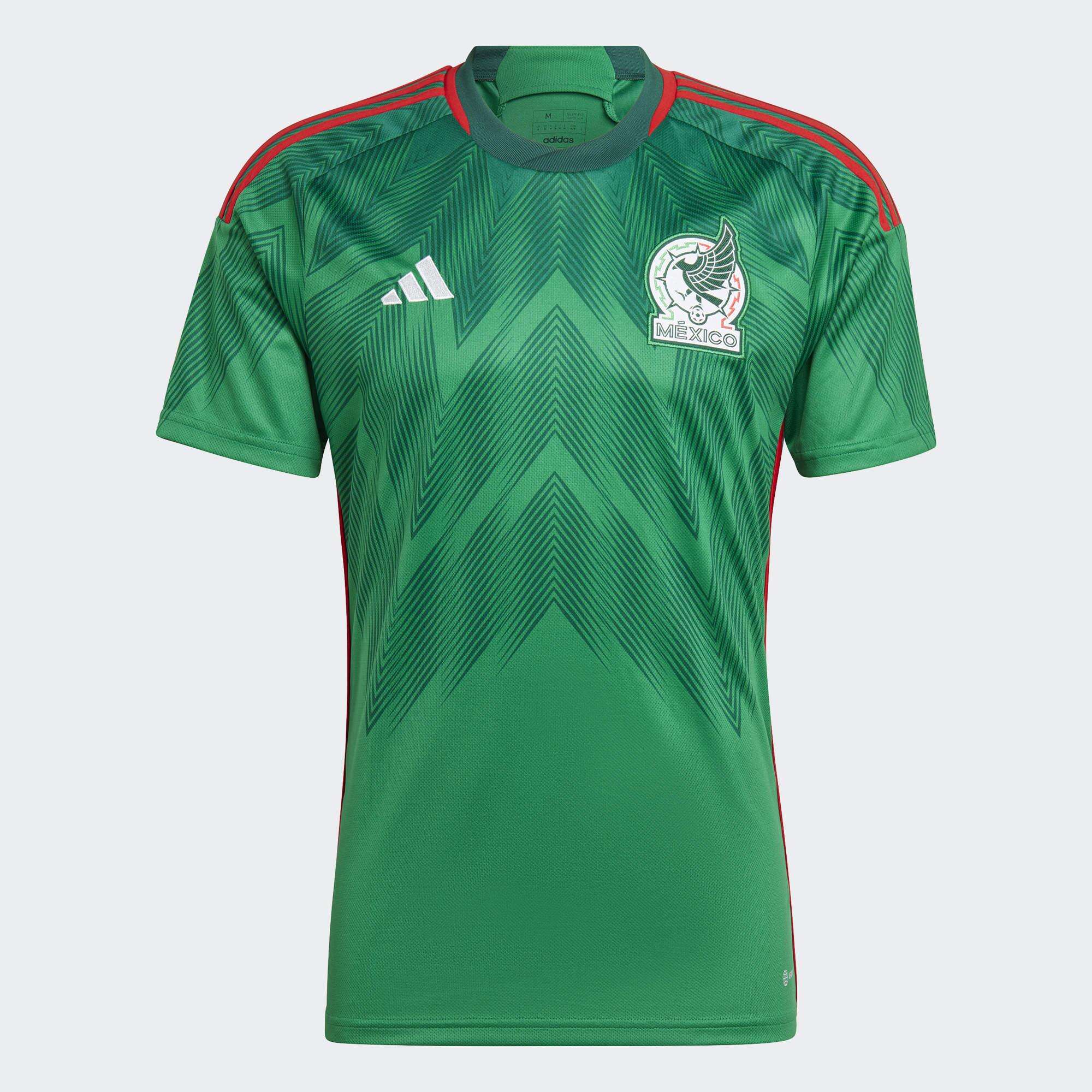 Camiseta de local de la selección nacional de México de la Copa del Mundo