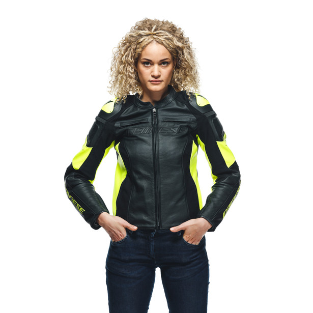 RACING 4 LADY LEATHER JACKET