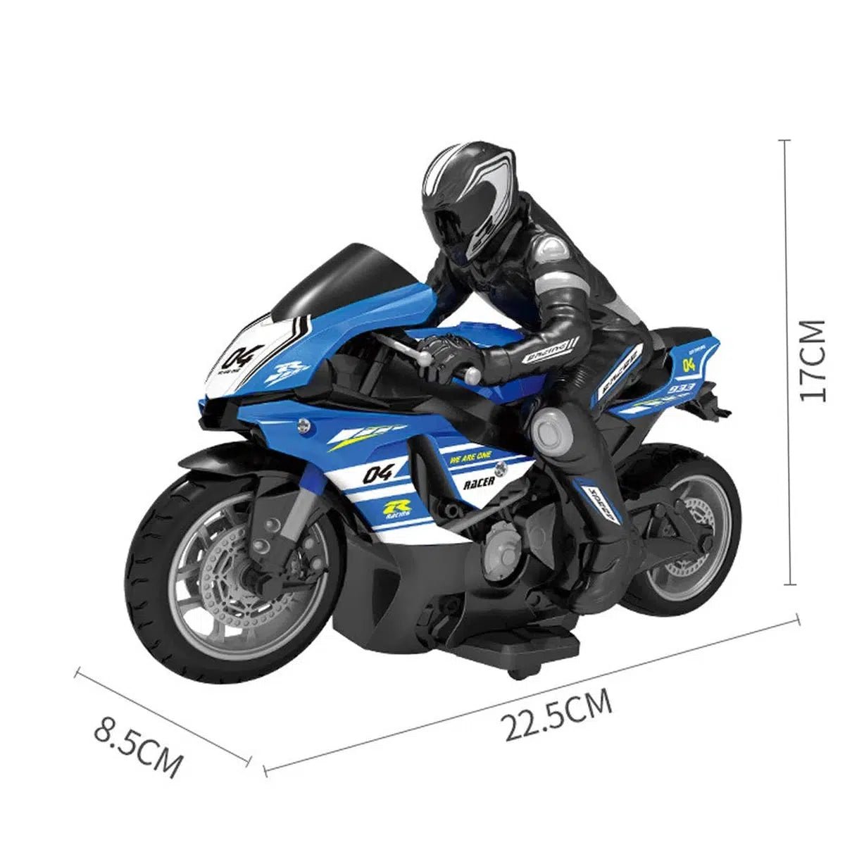 2.4GHz Stunt RC Motorbike - 1:10 Scale High-Speed Drift Racer with 30-Min Drive FREE SHIPPINGe