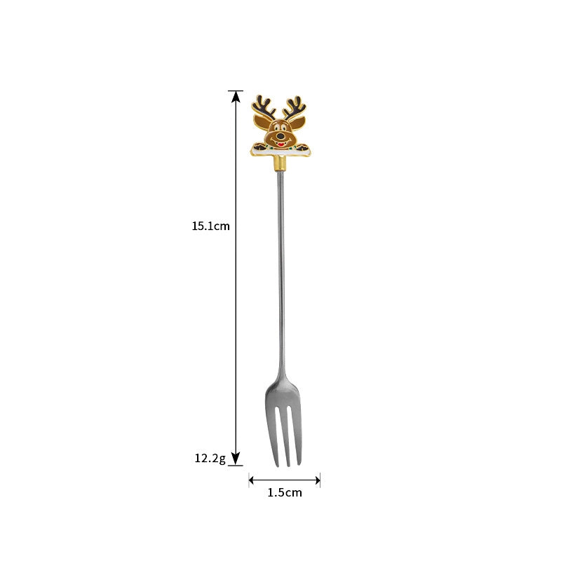 Christmas Fashion Cartoon Stainless Steel Tableware