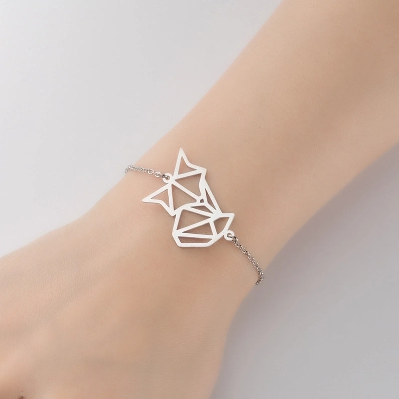 Cute Animal 201 Stainless Steel 18K Gold Plated Bracelets In Bulk