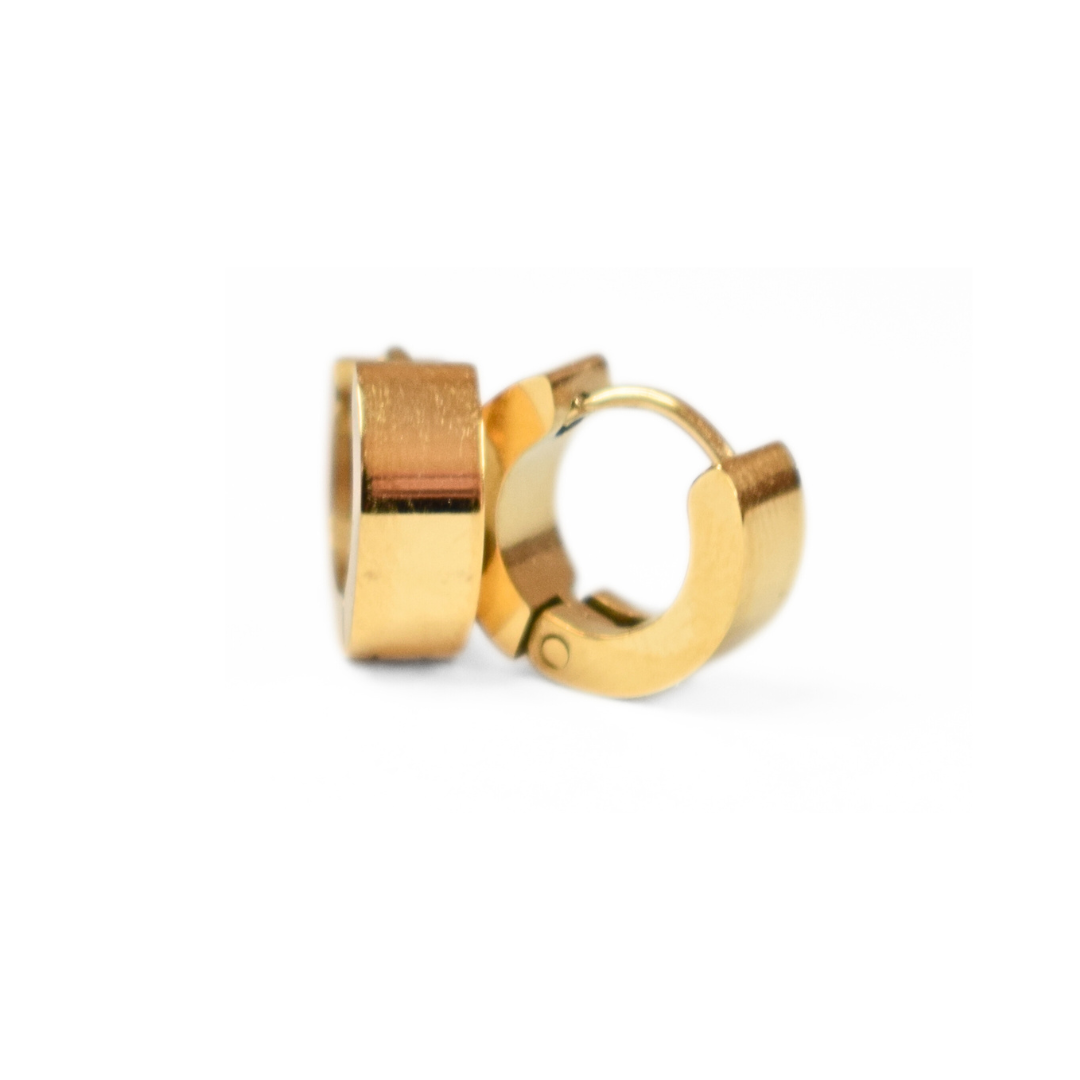 Baby edged hoops - Gold