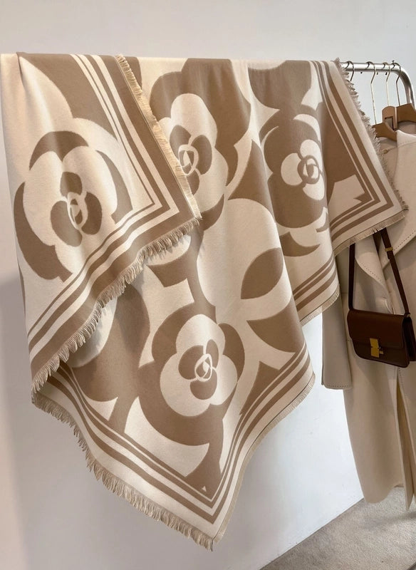 Women's Lady Geometric Imitation Cashmere Shawl