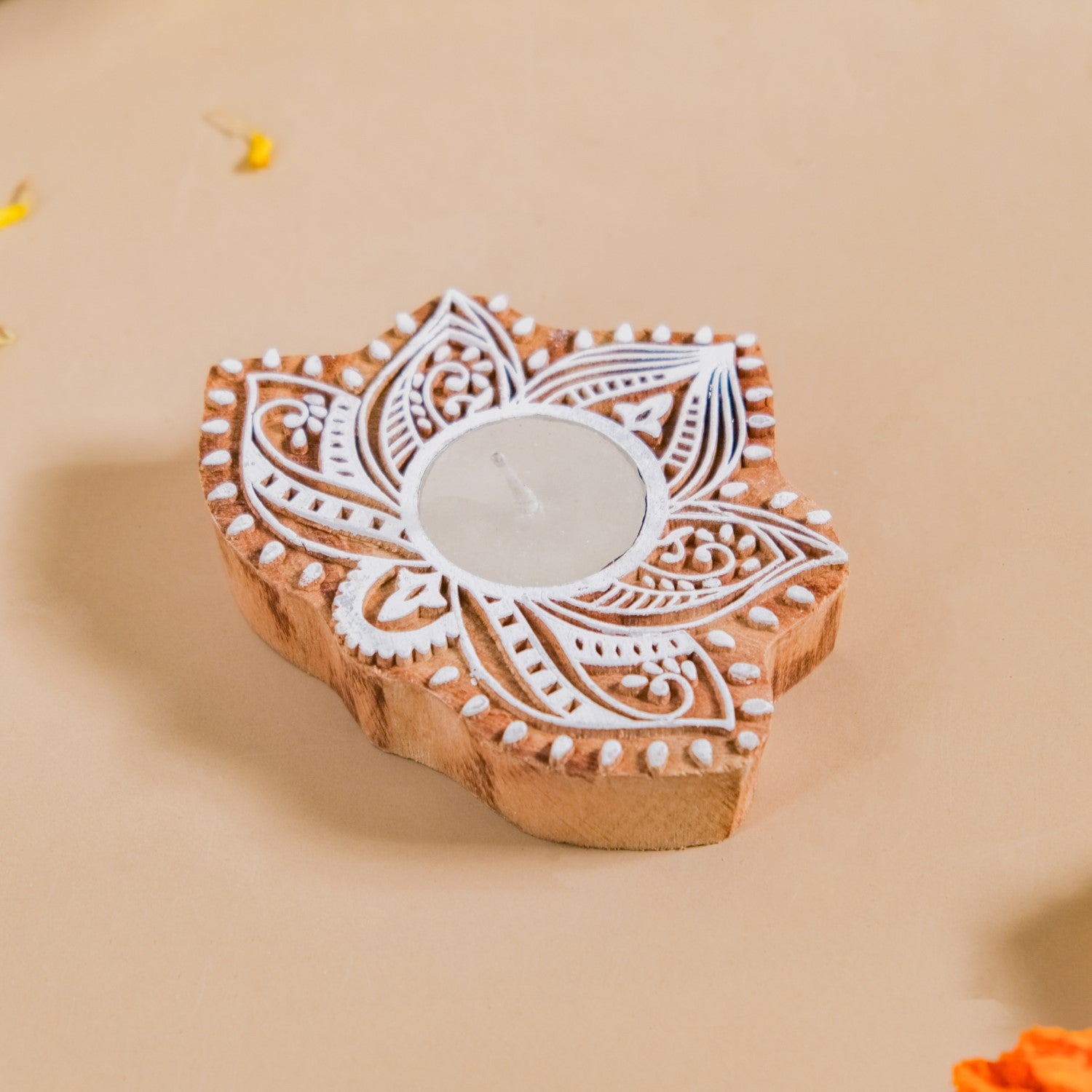 Blooming Lotus Tea Light Candle Holder Set Of 2