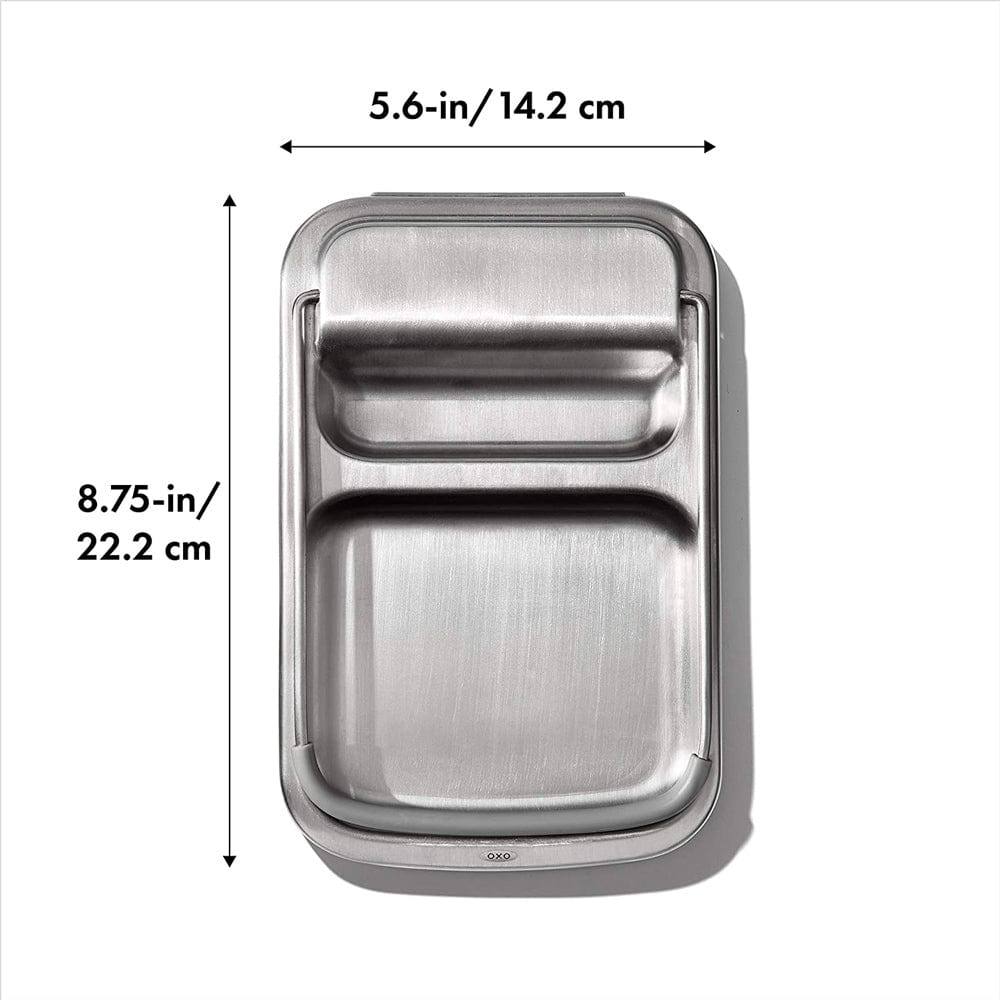 Stainless Steel Spoon Rest with Lid Holder