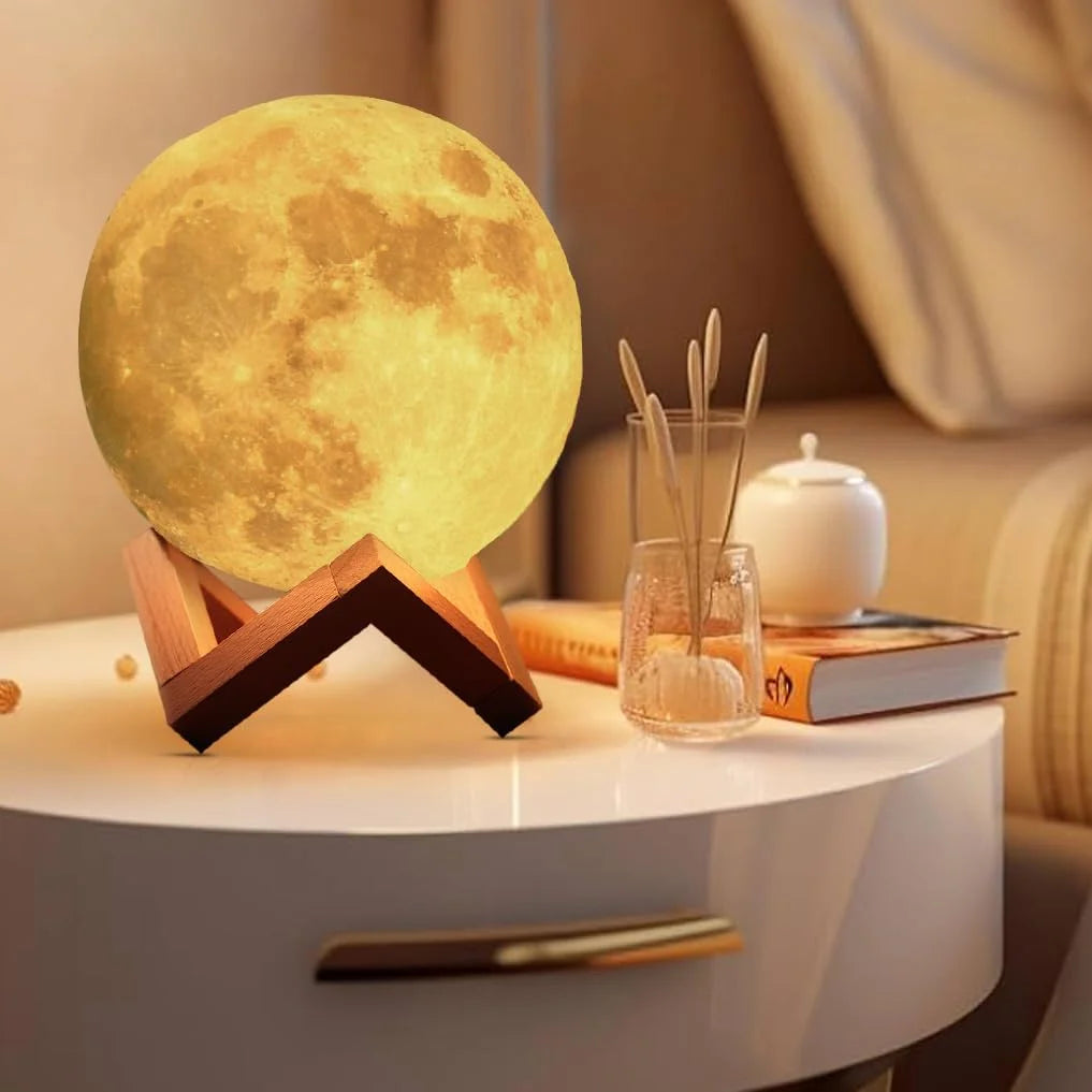 3D MOON LIGHT RECHARGEABLE LAMP