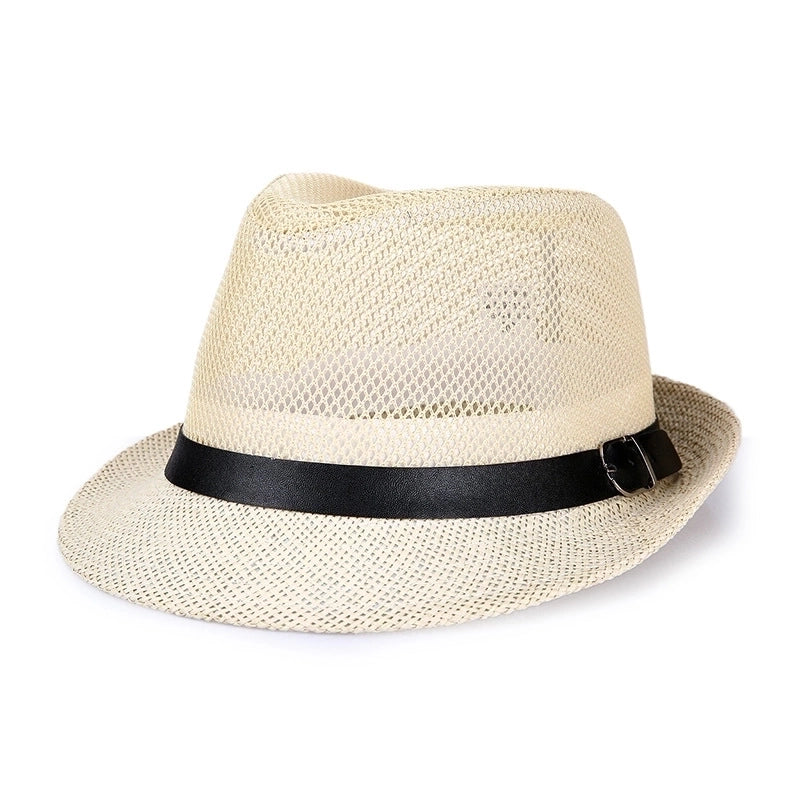 Women's Minimalist Solid Color Crimping Fedora Hat