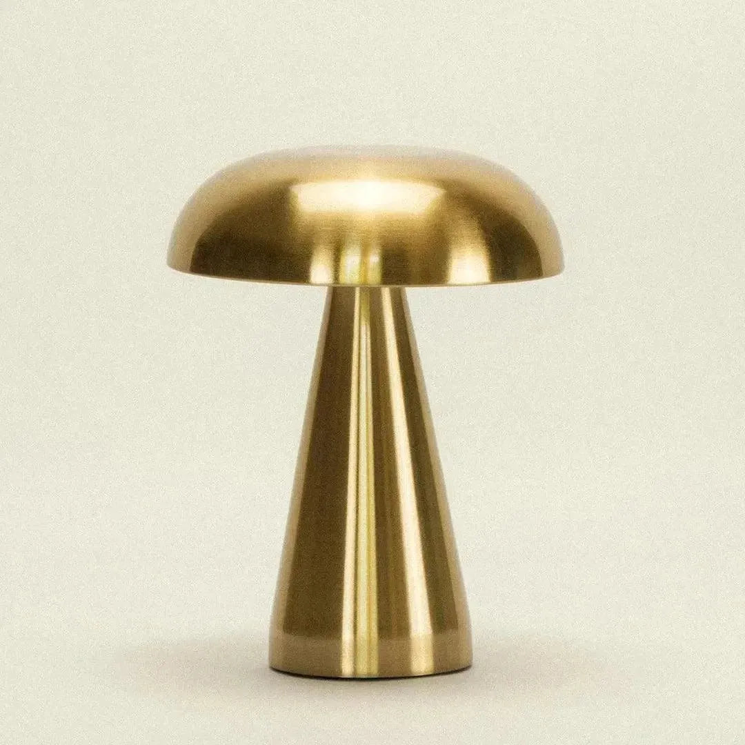 Portable Metal Touch Lamp | Brassy Gold