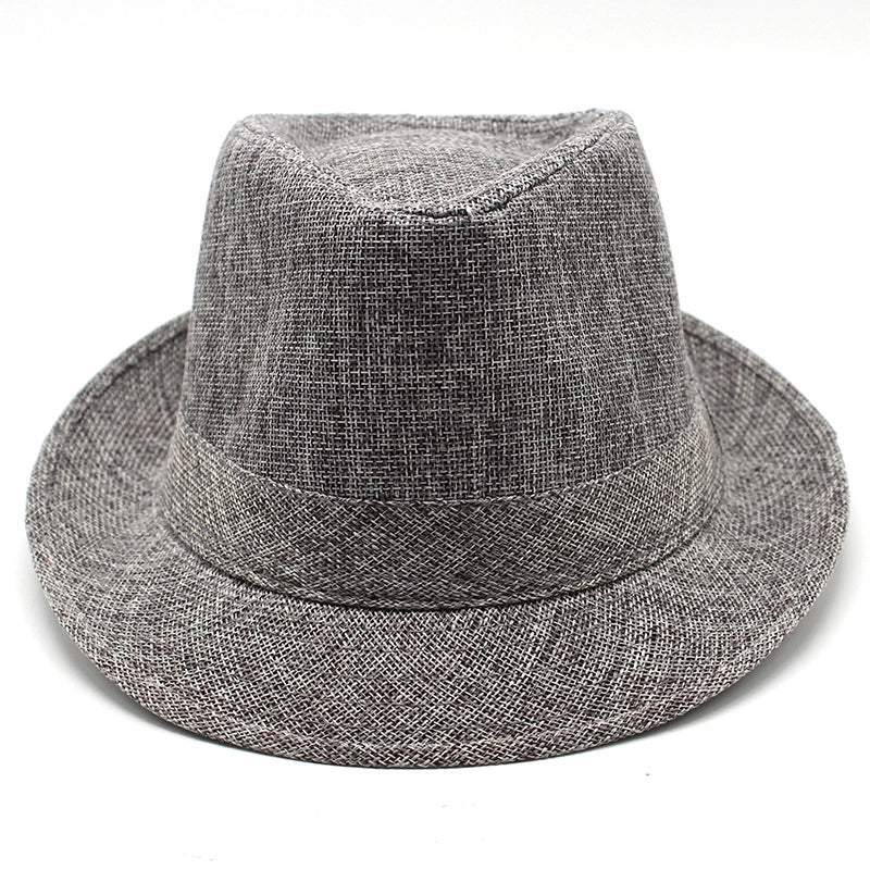 New Black And White Korean Style Summer Unisex Hat Top Hat British Gentleman Hat Jazz Cowboy Sun Hat