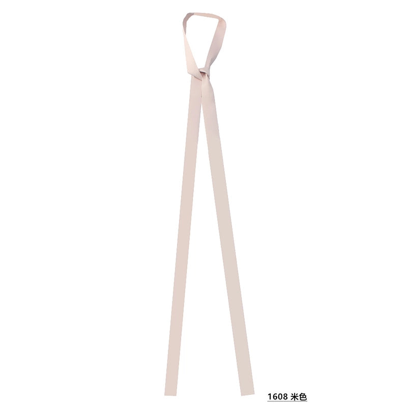Women's Basic Minimalist Solid Color Satin Printing Silk Scarf