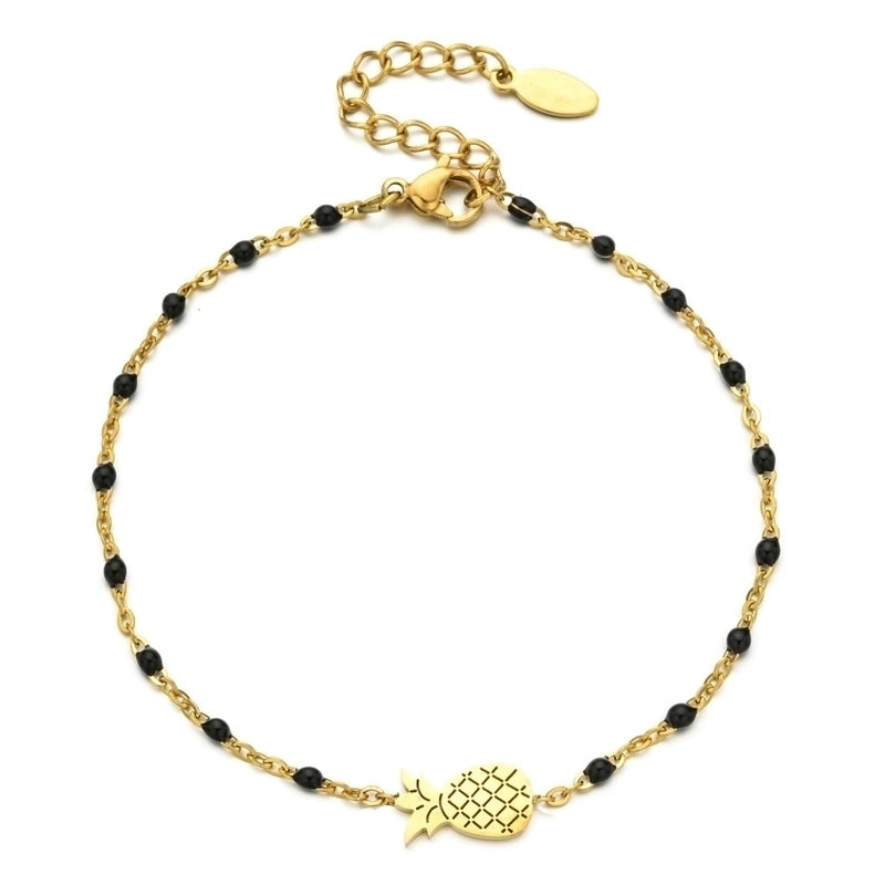 Modern Style Eye Titanium Steel Enamel Bracelets