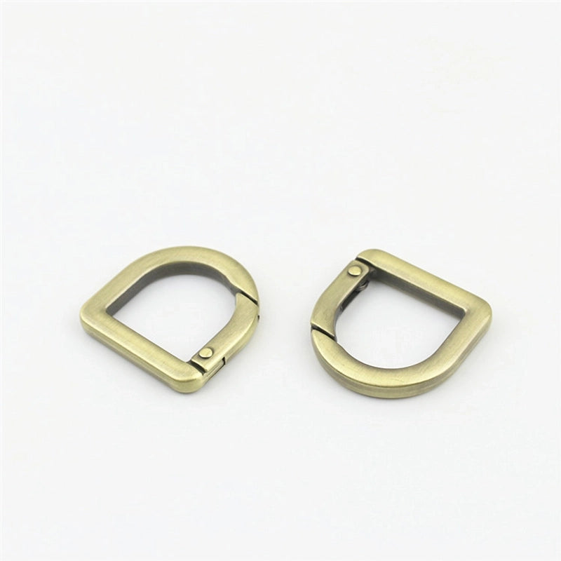 10 Pieces Zinc Alloy Solid Color Bag Hardware