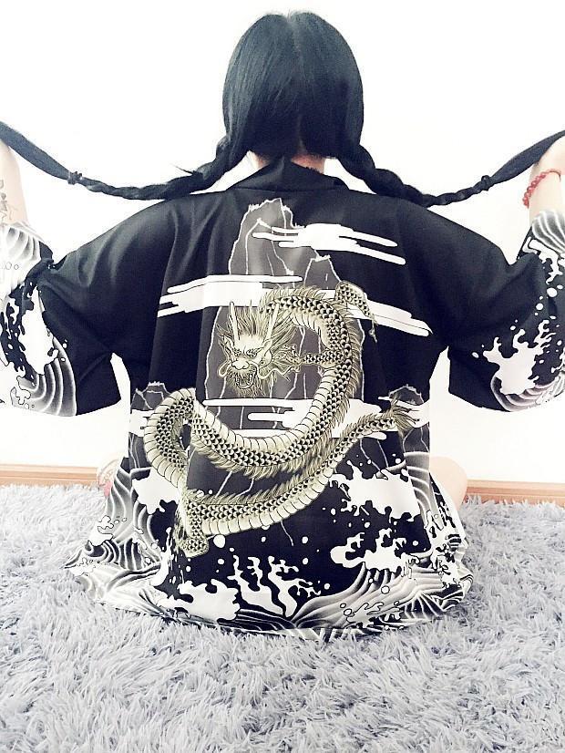 Japanese Vintage Kimono Sun Shirt