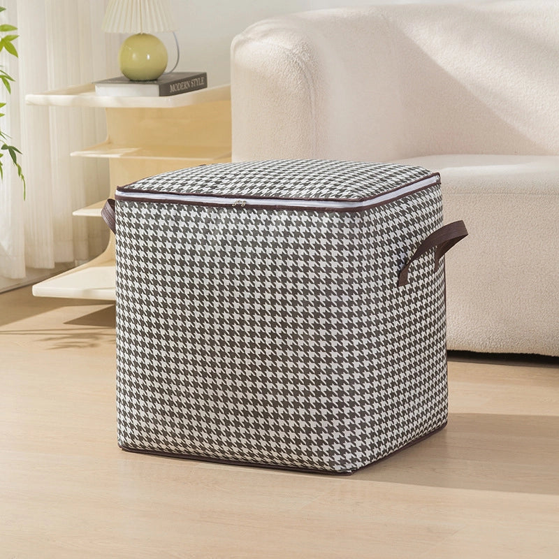 Minimalist Houndstooth Daisy Nonwoven Storage Bag