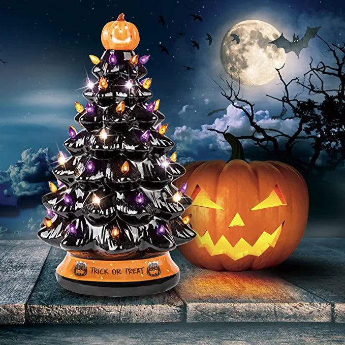 Halloween Colored lights Christmas Tree