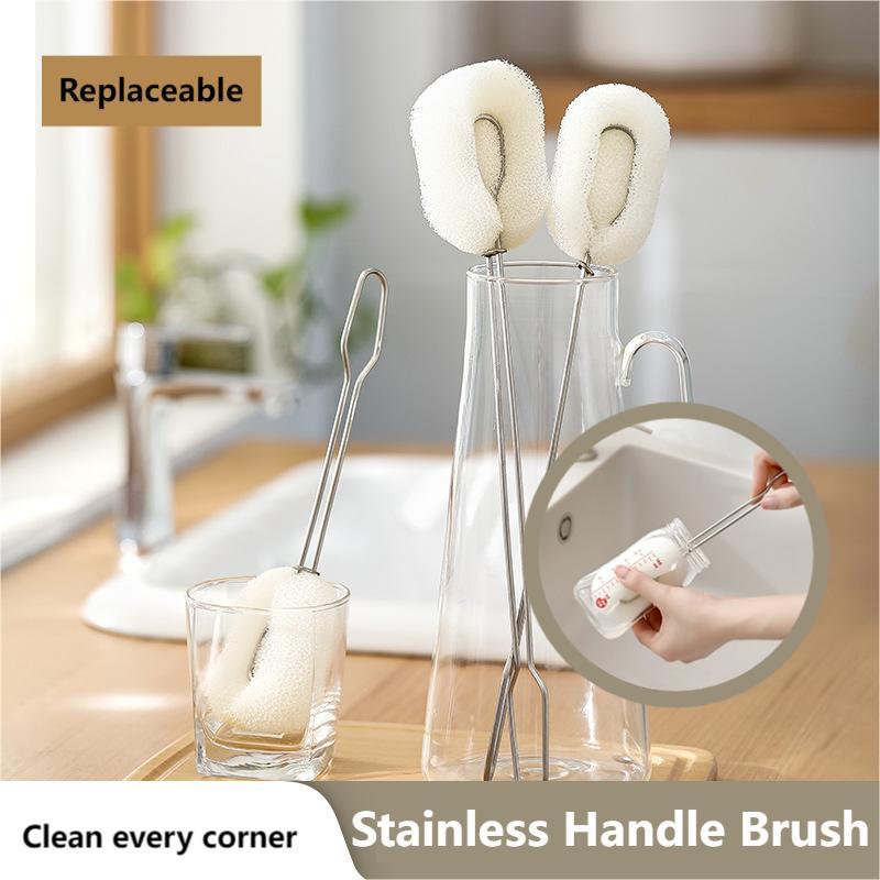 🧽Stainless Handle Sponge Brush